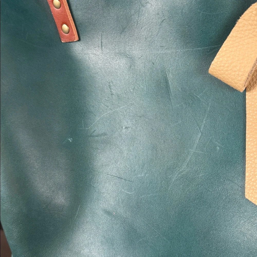 Elegant Portland hand made real leather Tote Bag. B24 - Picture 10 of 10